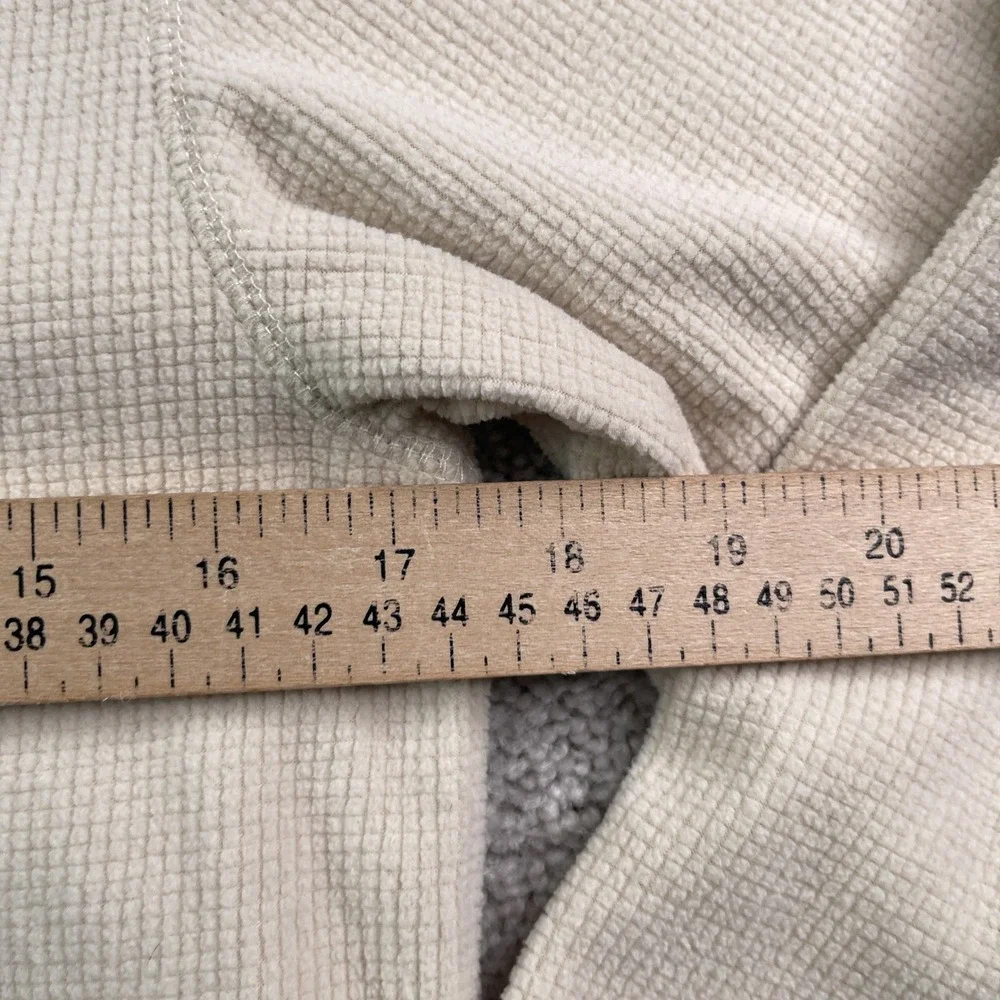 The Black Dog Fleece Pullover Kids Large Tan Waffle Knit Quarter Zip Coastal